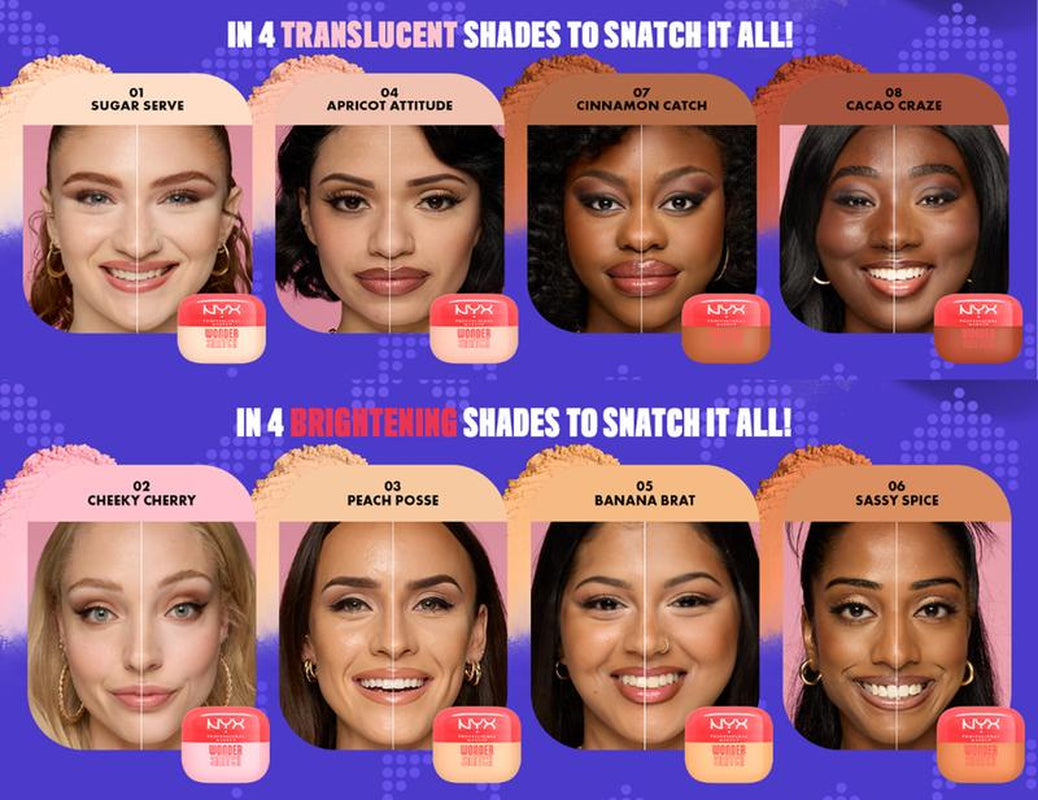 Wonder Snatch Loose Setting Powder, 16H Wear, Lift + Brighten, Smudge- Proof Formula, NYX Professional Makeup