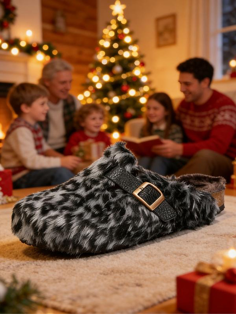 Women Men High-Quality Faux Fur Slippers, Anti-Slip Warm Outdoor Shoes, Casual Fashion Winter Boots, Perfect Gift Choice