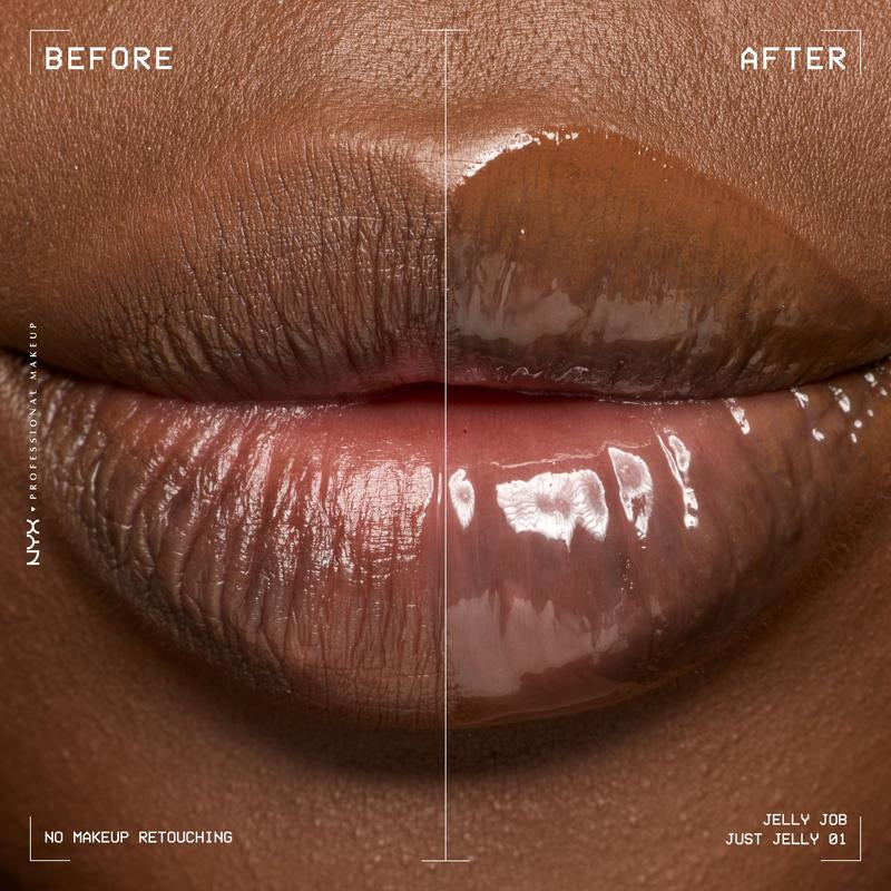 Jelly Job Full-Bodied Shine Gloss, Jelly-Smooth Shine, Precision Applicator, NYX Professional Makeup