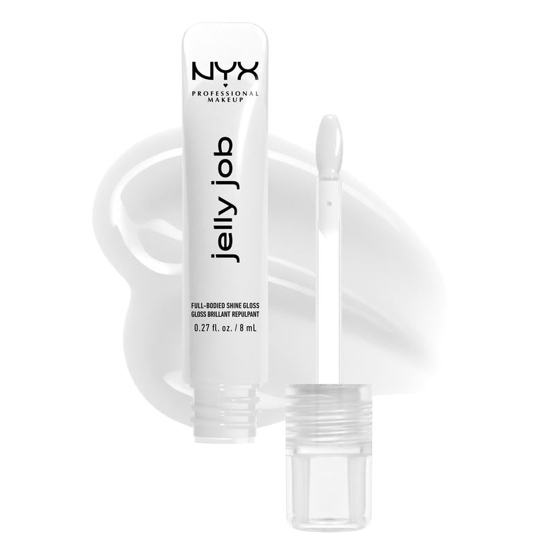 Jelly Job Full-Bodied Shine Gloss, Jelly-Smooth Shine, Precision Applicator, NYX Professional Makeup
